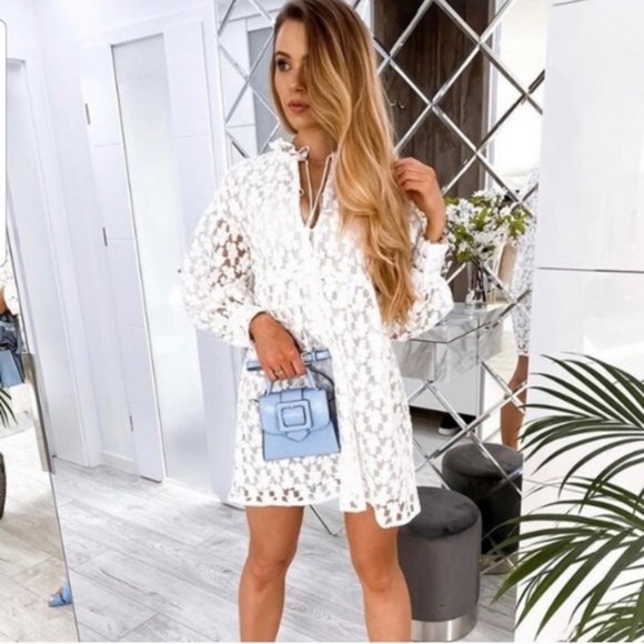 Zara texture mini dress WHITE - 4786/058 - Picture 13 of 13